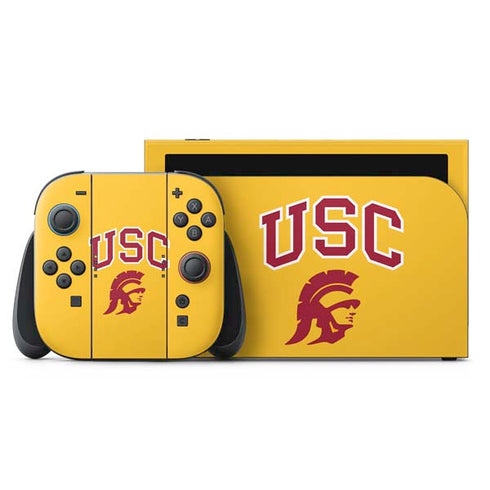 University of Southern California USC Trojans Yellow Nintendo Switch 2 (2025) with Joy-Con Skin